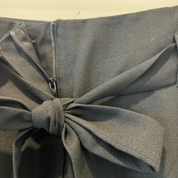 ASOS DESIGN tailored tie waist tapered ankle grazer work pants career trousers - Picture 6 of 10